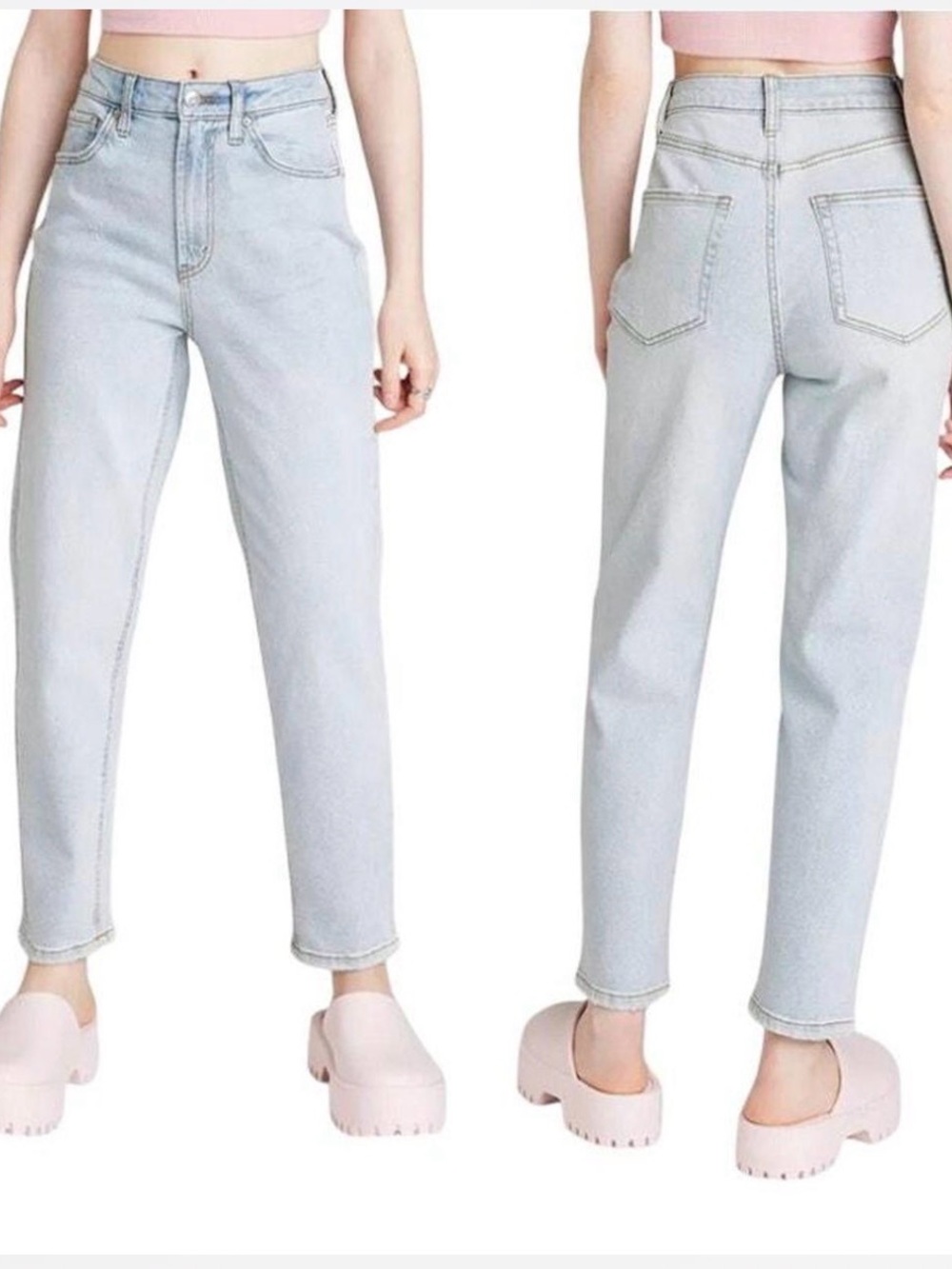 Wild Fable super high rise curvy tapered jeans size 2